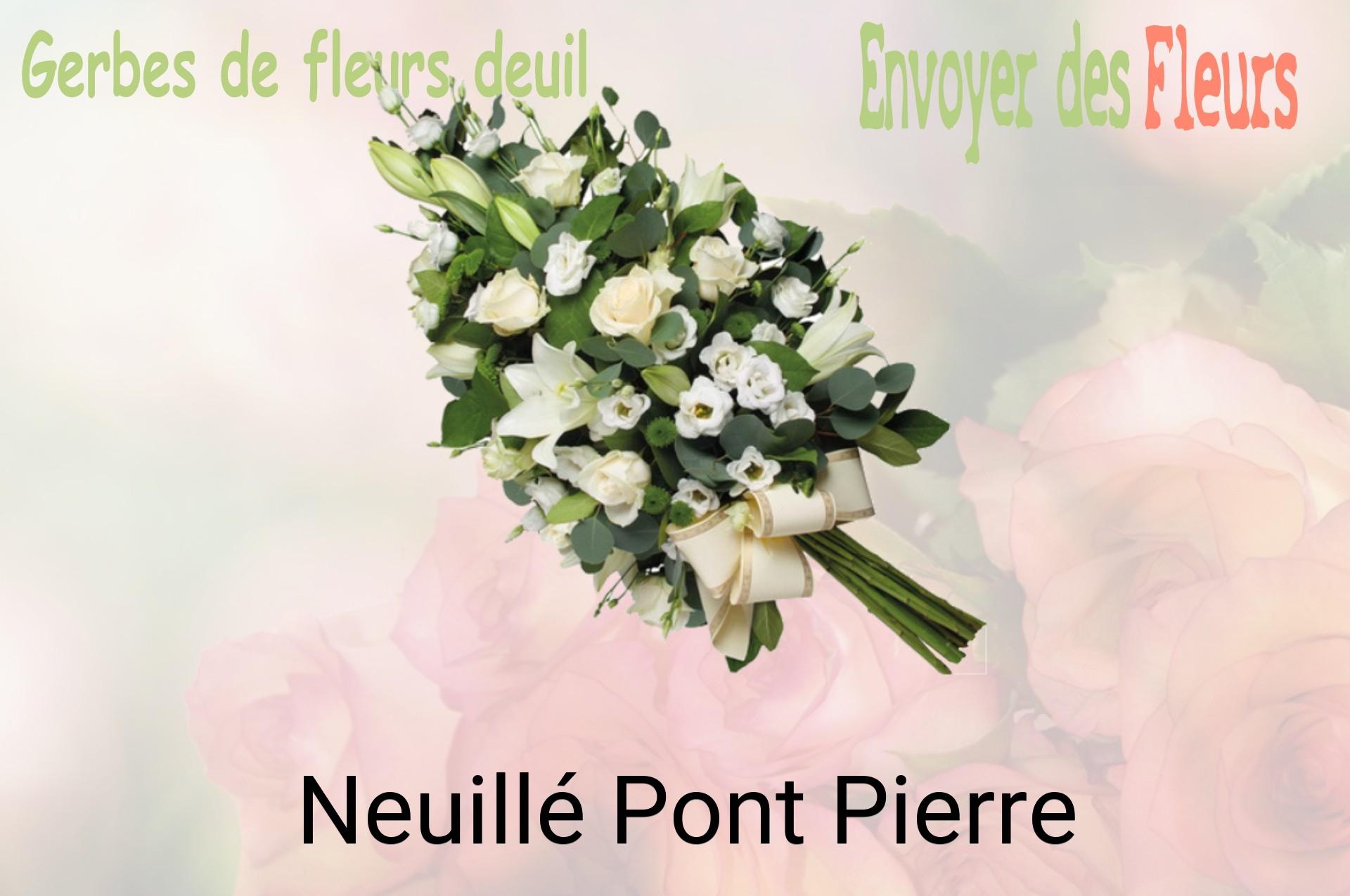 Gerbe de fleurs de deuil livrée à Neuillé-Pont-Pierre